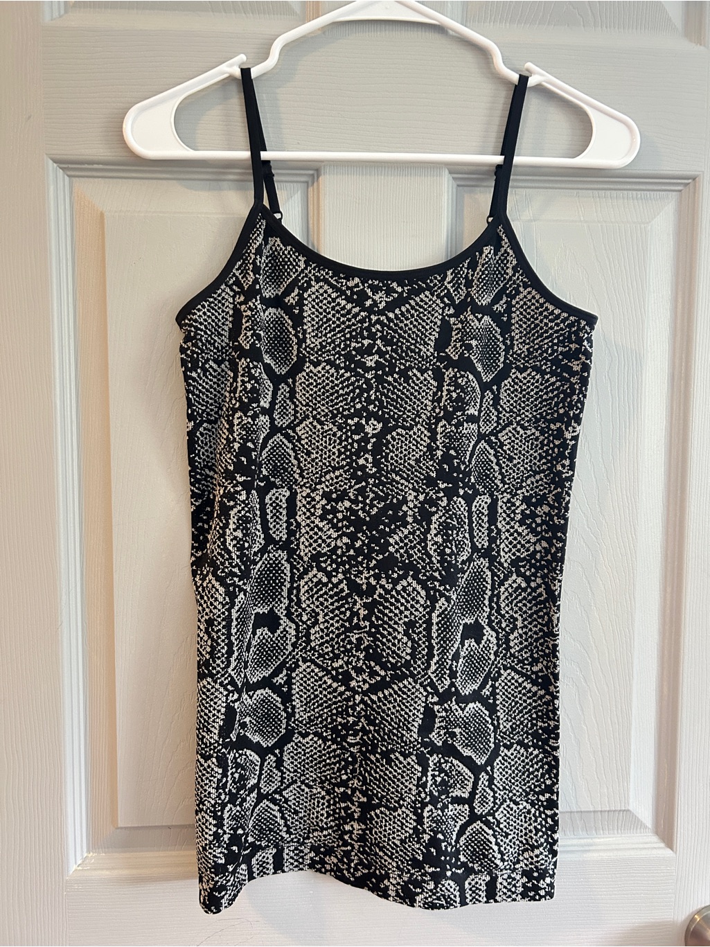 Black Snake-Print Reptile Tank Top